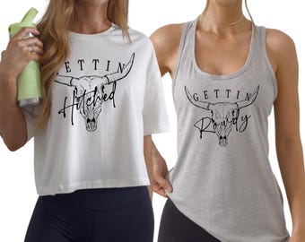 Western Bachelorette Party Tank, Bride & Bridal Party Shirts