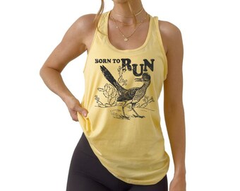 Born to Run Tank Top: Road Runner, Track & Field - Mother Runner Gift