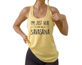 Savasana Yoga Tank: Zen Tank Funny Meditation Racerback