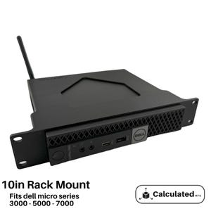 1U Rack Mount for Dell Micro PC 1u Rack Mount for 10” Server Racks – Mount for Micro 3000, 5000, 7000 Series