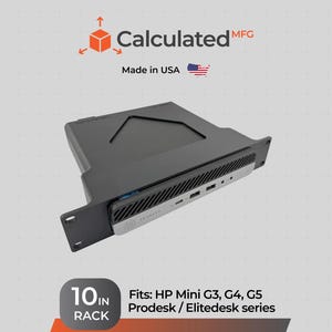Soporte para rack 1U para micro PCs HP ProDesk y EliteDesk (G3/G4/G5) / Compatible con racks de servidores de 10”.