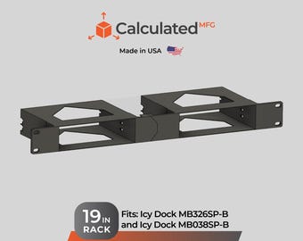 19in Rack Mount for  ICY Dock MB326SP-B & MB038SP-B | 3D Printed JBOD Enclosure Mount | PETG |