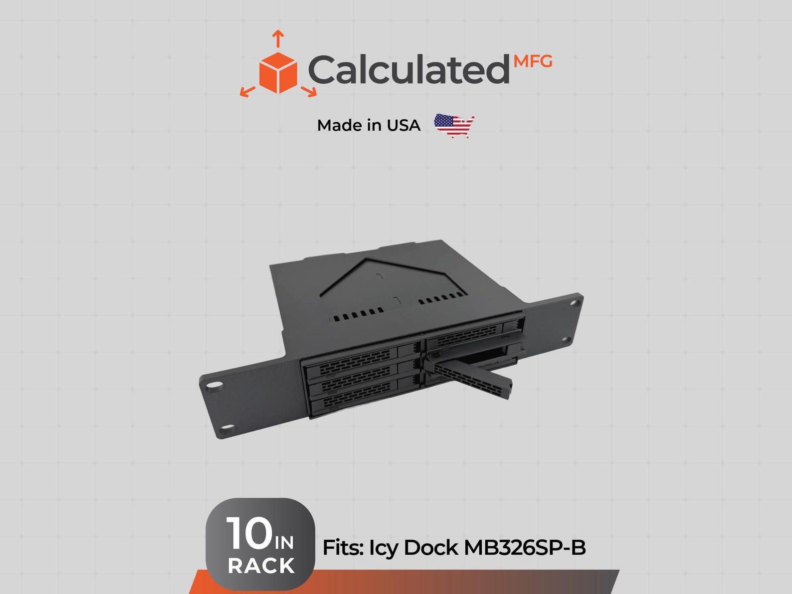 10in Rack Mount for ICY Dock MB326SP-B | 3D Printed JBOD Enclosure ...