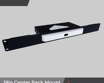 19in Center Rack Mount fits UniFi UCG Fiber | 1U PETG Mount