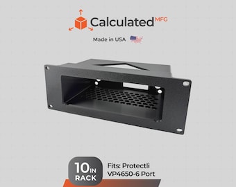 10in 2U Rack Mount fits Protectli VP4650 6-Port Firewall | 10-Inch Mini Rack Mount