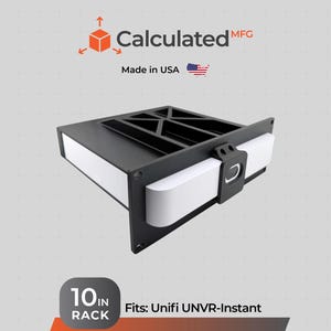 Tamper Resistant 10" Rack Mount fits UniFi UNVR-Instant - 2U Design