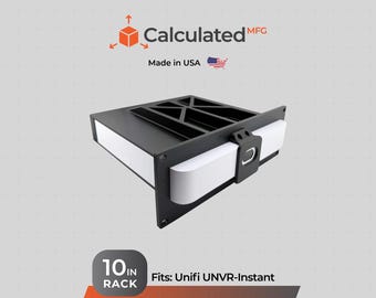 Tamper Resistant 10" Rack Mount fits UniFi UNVR-Instant - 2U Design