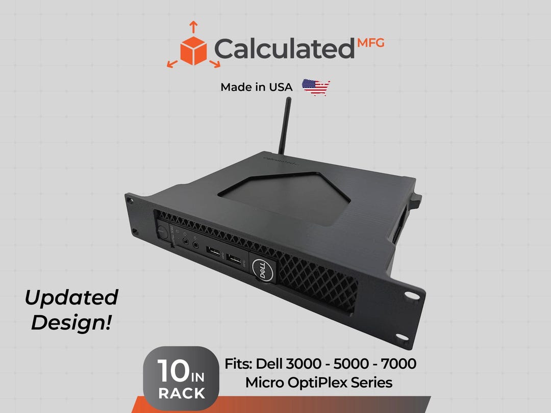 Dell Rack Terminal Screen 1U Rack Mount for Dell Micro PC 1u Rack Mount for 10” Server Racks ...