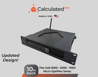 1U Rack Mount for Dell Micro PC 1u Rack Mount for 10” Server Racks – Mount for Micro 3000, 5000, 7000 Series