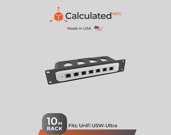 10" Rack Mount for UniFi USW-Ultra – 1U Network Switch Holder for 10in Server Racks