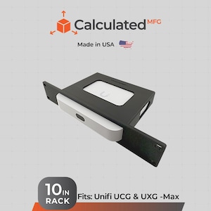 10” Rack Mount for Unifi UCG-Max & UXG-MAX | 1u Bracket for 10" Server Racks