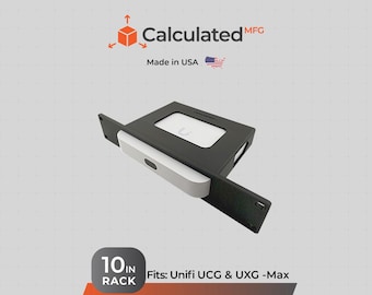 10” Rack Mount for Unifi UCG-Max & UXG-MAX | 1u Bracket for 10" Server Racks