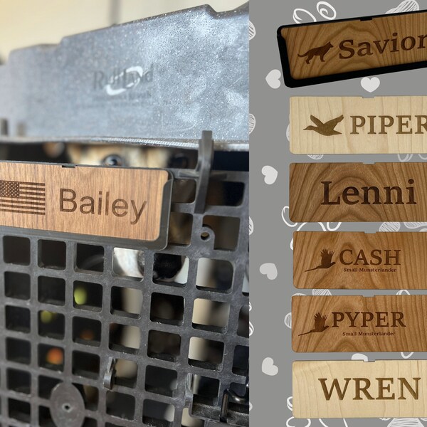 Dog Name Plate Ruffland Etsy