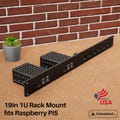 19" Rack Mount – Compatible with Raspberry Pi 5 (Single or Dual Mount) + Keystone Option