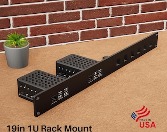 19" Rack Mount – Compatible with Raspberry Pi 5 (Single or Dual Mount) + Keystone Option