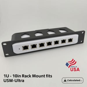 10&quot; Rack Mount for UniFi USW-Ultra – 1U Network Switch Holder for 10in Server Racks