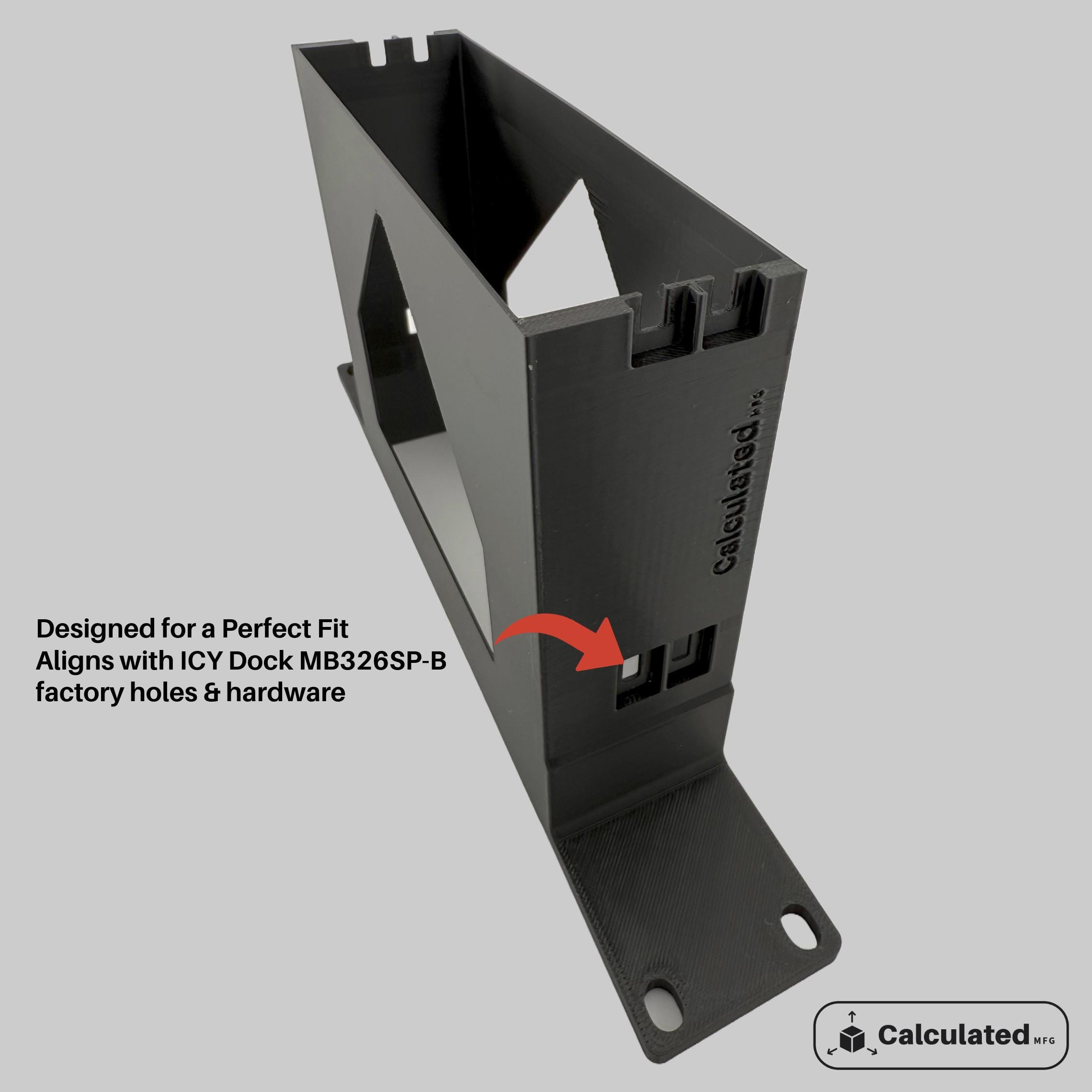 10in Rack Hardware 10in Rack Mount for ICY Dock MB326SP-B | 3D Printed JBOD Enclosure ...