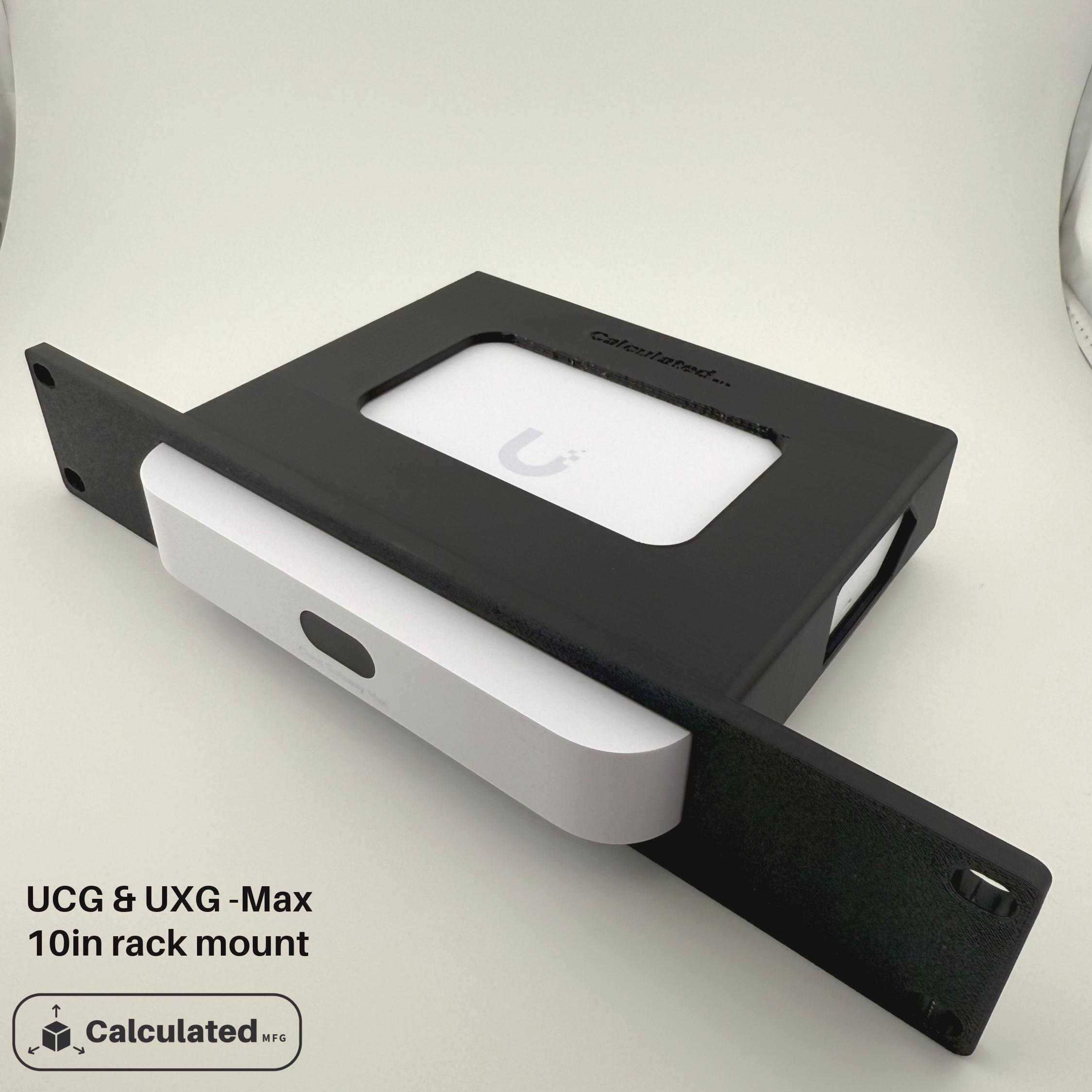 10” Rack Mount for Unifi UCG-Max & UXG-MAX | 1u Bracket for 10" Server Racks