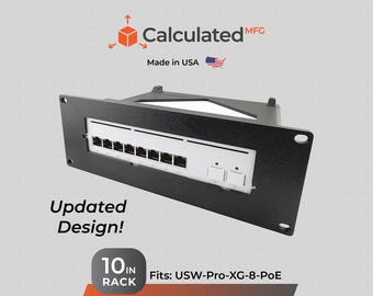 10 in 2HE Rack Mount passend für UniFi USW-Pro-XG-8-PoE | PETG