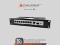 10in 1U Rack Mount fits UniFi USW-Flex-2.5G-8-PoE and USW-Flex-2.5G - 8 | 1u Mount for Standard 10" Server Racks