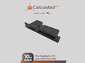 1U Custom Ras Pi5 and Unifi USW Flex Mini Mount for standard 10in server racks