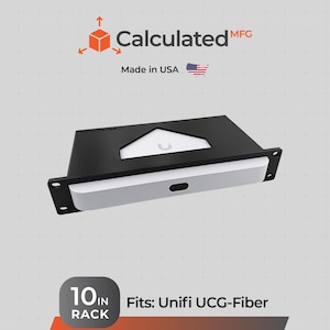 Support de 10 pouces pour fibre Unifi UCG Montage en rack 10 pouces | Support 1U pour fibre UniFi UCG
