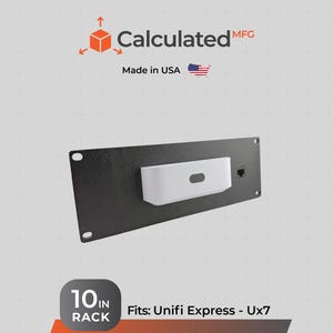 Montaggio su rack 2U - 10 pollici per UniFi UX7 - Staffa 2U con ritaglio Keystone opzionale - Montaggio Express 7 UX7