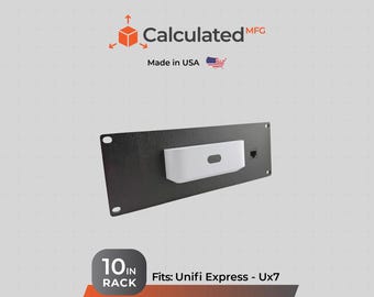 2U - 10in Rack Mount for UniFi UX7 - 2U Bracket with Optional Keystone Cutout - Express 7 UX7 Mount