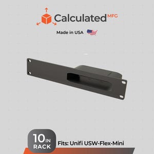 UniFi Flex Miniラックマウント | 10インチサーバーラック対応 | USW-Flex-Miniマウント 1U 10インチラック