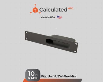UniFi Flex Mini Rack Mount | 10-Inch Server Rack Compatible | USW-Flex-Mini Mount 1U 10inch rack