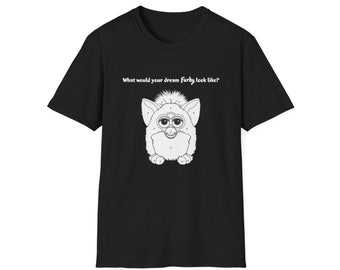 Camiseta publicitaria furby de la década de 1990 "¿Cómo sería tu furby?"