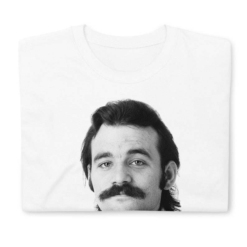 1980s Bill Murray With a Mustache on a Tshirt Etsy