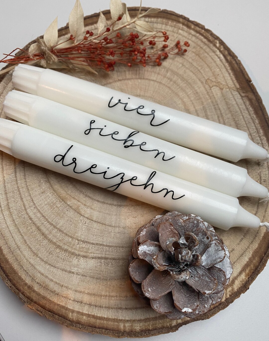 Geburtstagskerze Kerze personalisiert Stabkerze Kerze mit Spruch Etsy.de