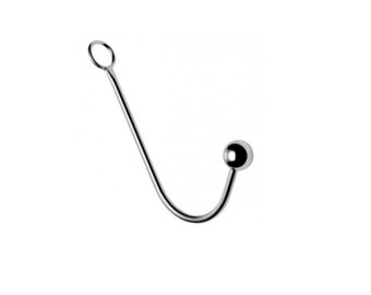 Anal Hook, Bondage stainless steel anal hook, Anal Hook 5 Inches, Bondage hook, Handmade Anal hook, Screw anal ball hook