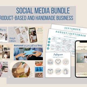 2022-2023 Social Media Content Calendar Post Templates and - Etsy UK