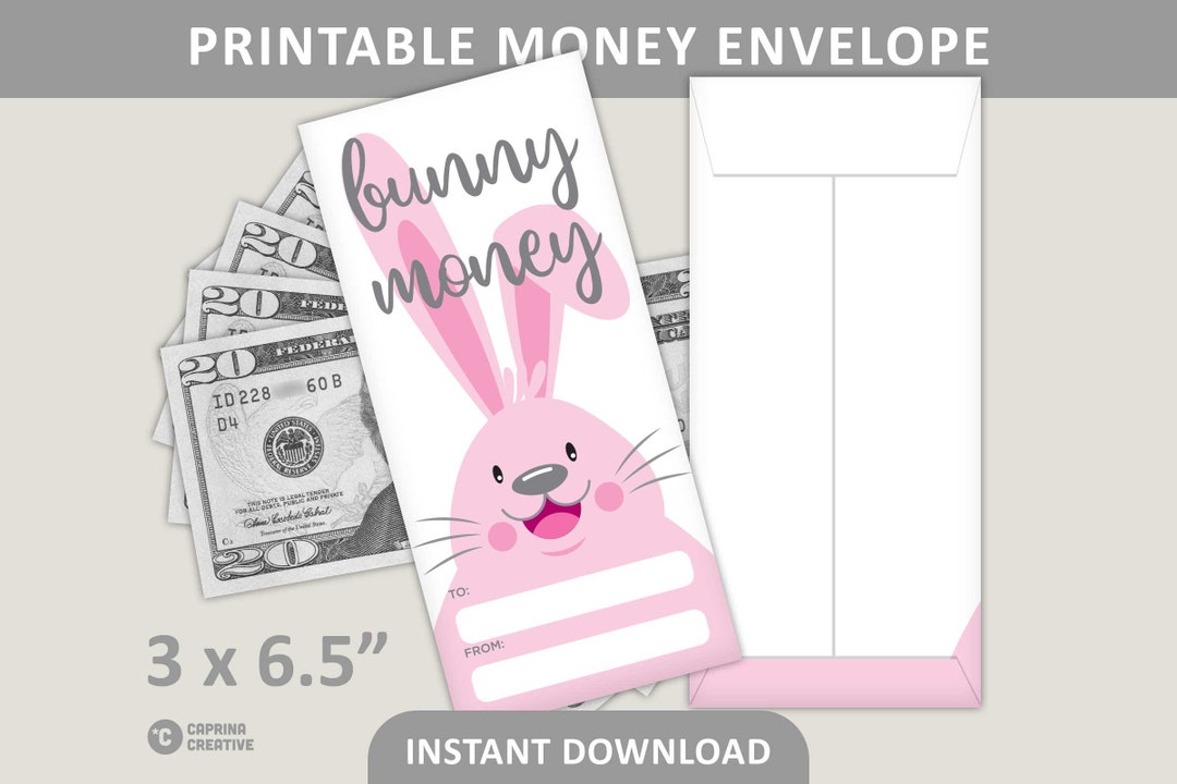 Easter Money Holder Printable / Spring Cash Envelopes / Girls Etsy