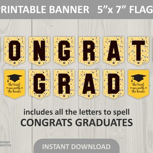 Graduation Banner Printable / Congrats Grad Backdrop / - Etsy