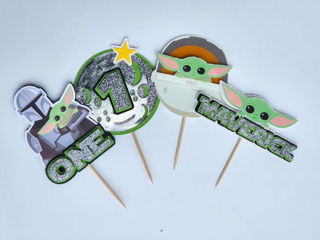 Baby Yoda Cupcake Toppers Grogu the Child the Mandalorian Etsy UK