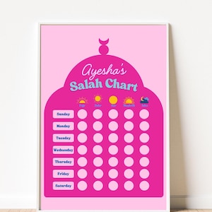 Personalized Salah Chart: Islamic Prayer Tracker (Digital Download)