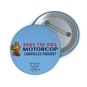 Duke The Dog Custom Pin Buttons