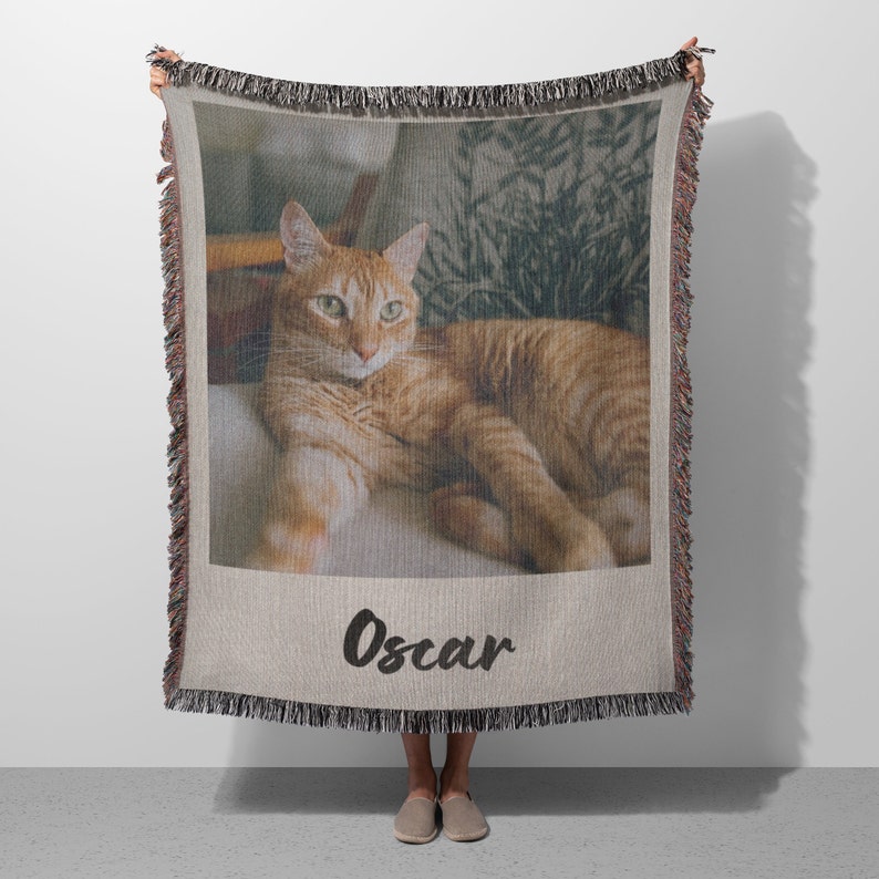 Custom Cat Blanket | Personalized Pet Blanket, Custom Dog Photo Blanket ...