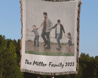 Custom Family Photo Blanket | Personalized blanket, custom photo blanket, personalized polaroid blanket, family gift, family keepsake