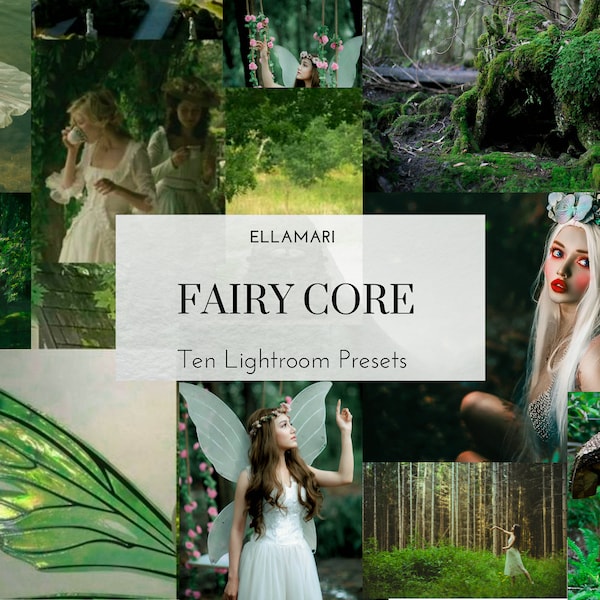 10 FAIRYCORE Lightroom Mobile and Desktop Presets • Spring Preset • Aesthetic Photos • Content tools • Mystical Preset • Fairy Photos