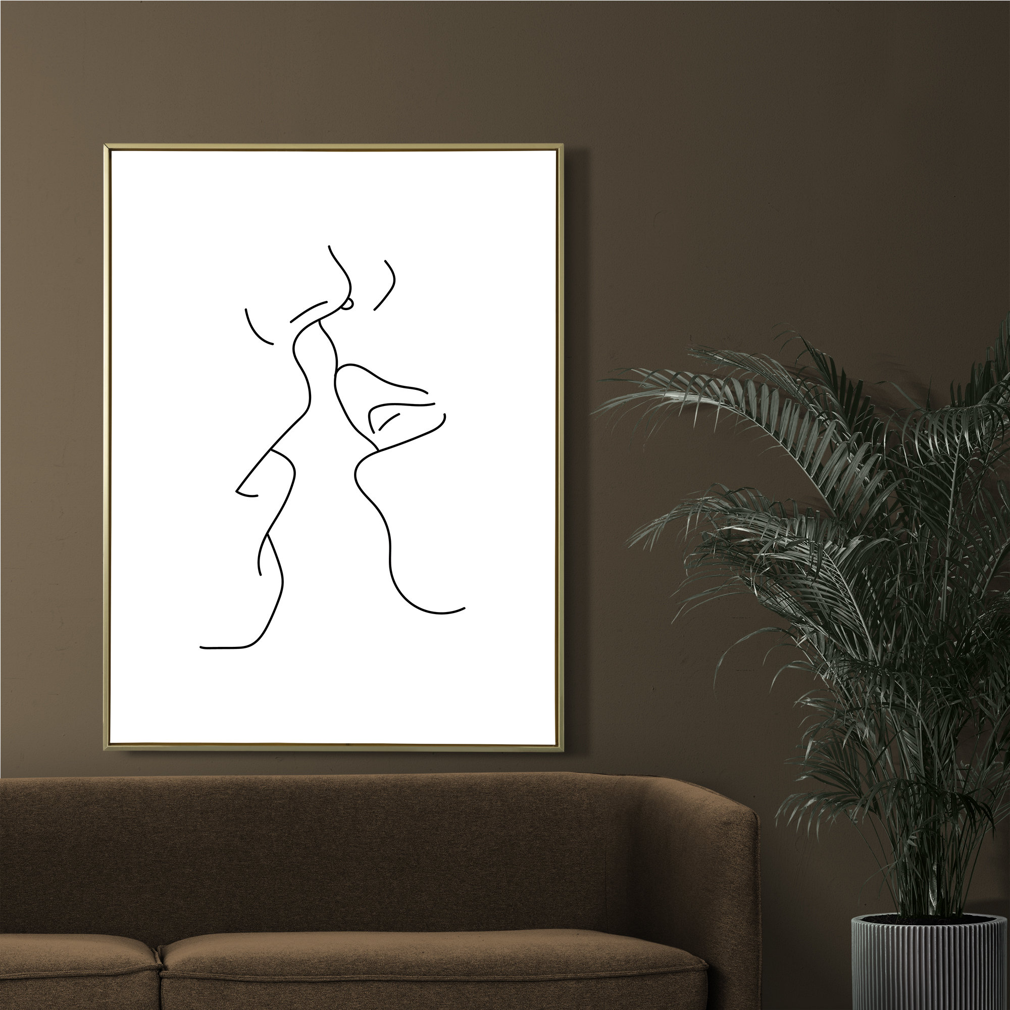 Kissing Wall Art Couple Kiss Art Love Art Love is in the Etsy
