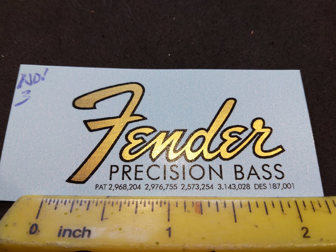 Electric Bass Guitar Waterslide Decal Metallic Ink Guitar Etsy