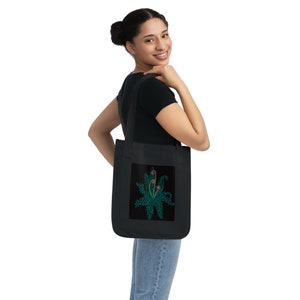 Organic Canvas Tote Bag Fern Magic