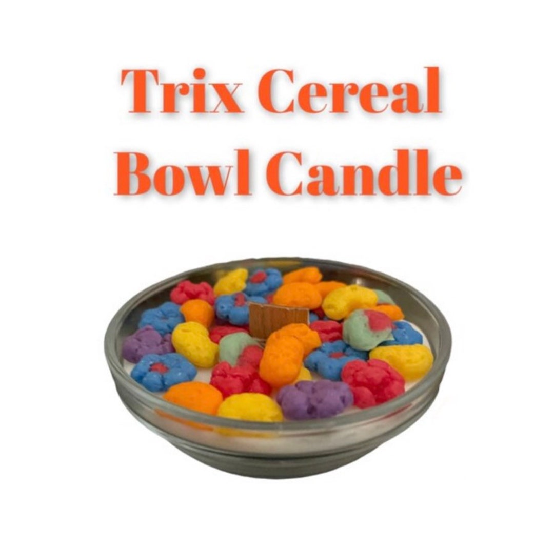 Trix Cereal Bowl Candle Dessert Candle Soy Candle Gift Etsy