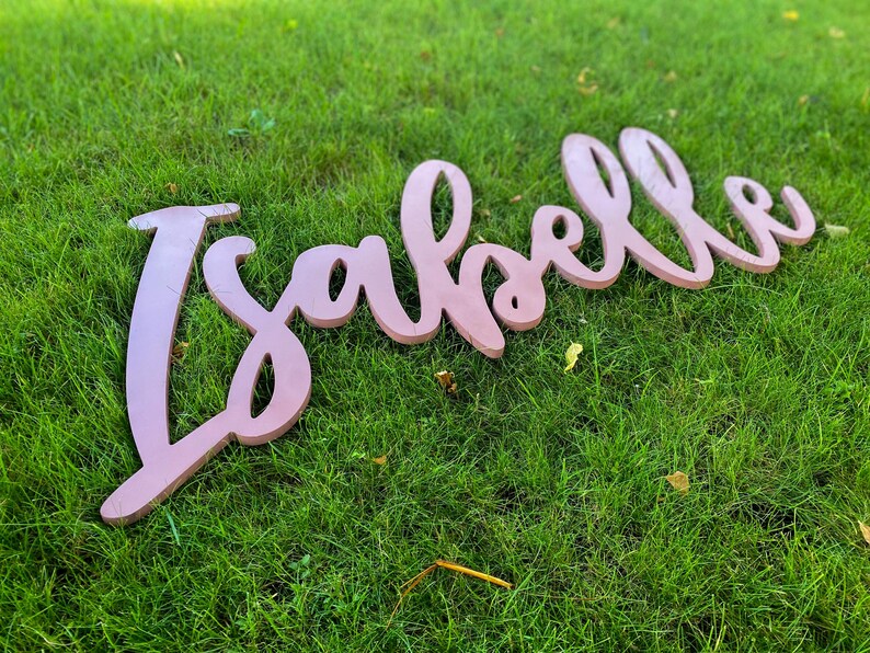 Custom Baby Name Cutout | Personalized Nursery Name Decor | Above the ...