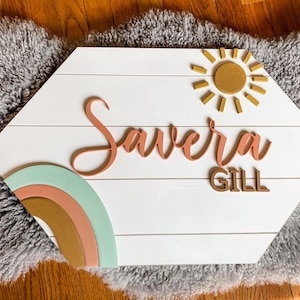 Custom Name Sign | Nursery Decor | Kids Room Sign | Wooden Sign | Door Name Sign | Baby Shower Gift | Kids Room | Wood Sign | Boy