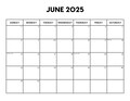 2025 June Calendar with Holidays | June Calendar Printable | Sunday & Monday Start | Letter / A4 PDF / PNG  | June Planner